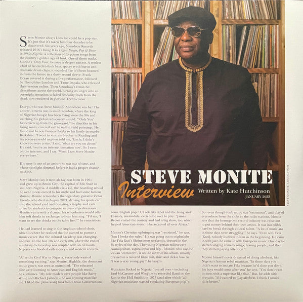 Steve Monite : Only You (LP, Album, RE, RM)