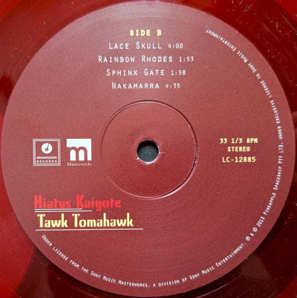 Hiatus Kaiyote : Tawk Tomahawk (LP, Album, Dlx, Ltd, RE, Red + 7", Album, Single)