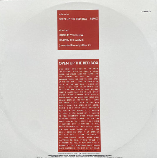 Simply Red : Open Up The Red Box (Remix) (12")