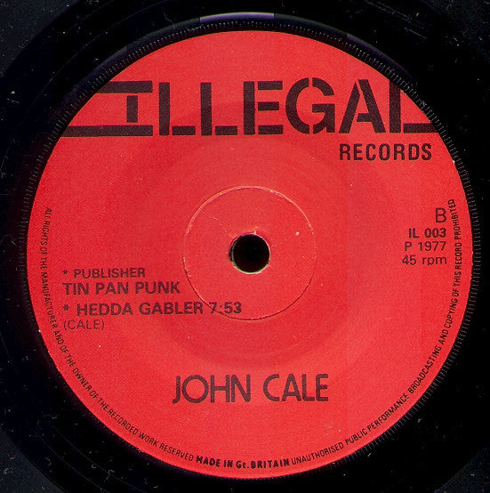 John Cale : Animal Justice (7", EP)