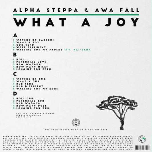 Alpha Steppa & Awa Fall : What A Joy (2xLP)