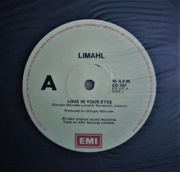 Limahl : Love In Your Eyes (12")