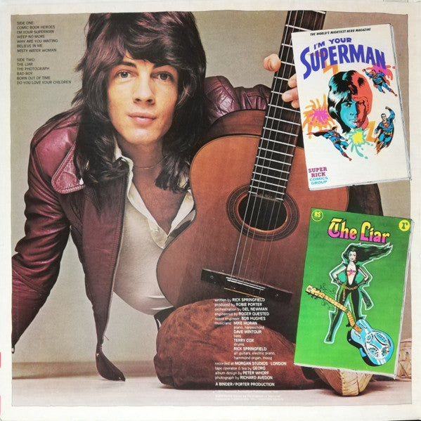 Rick Springfield : Comic Book Heroes (LP, Album, Gat)