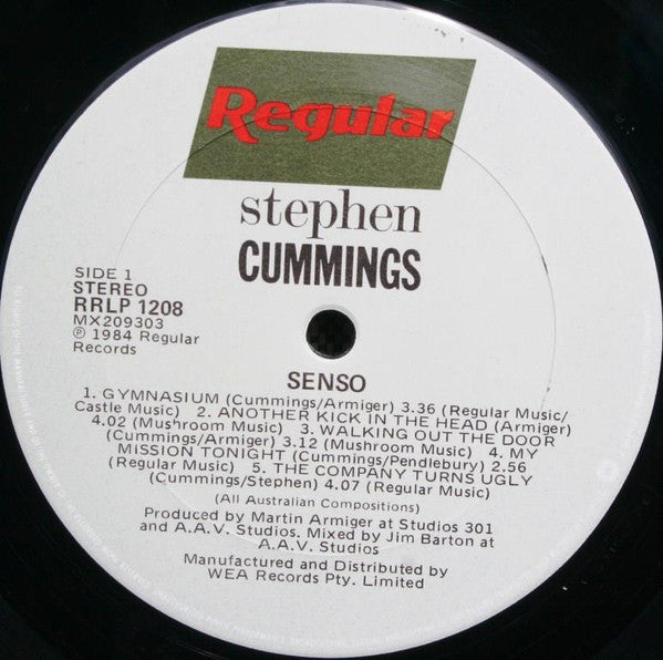 Stephen Cummings : Senso (LP, Album)