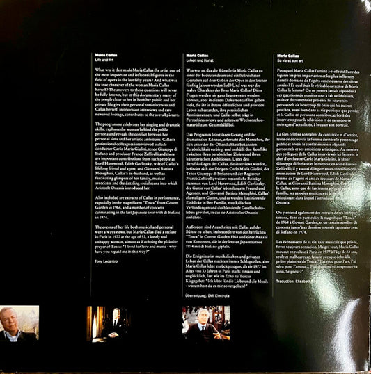 Maria Callas : Life And Art (Laserdisc, 12", Mono, PAL, gat)