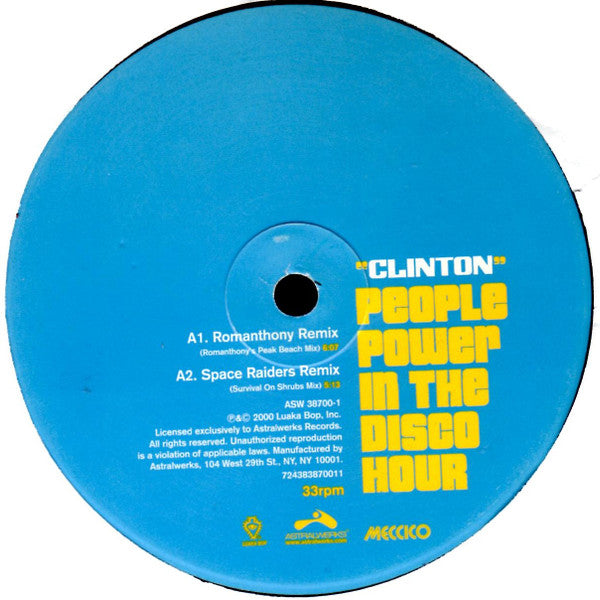 Clinton : People Power In The Disco Hour (12")