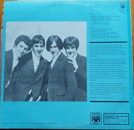 The Kinks : Lola (LP, Comp)
