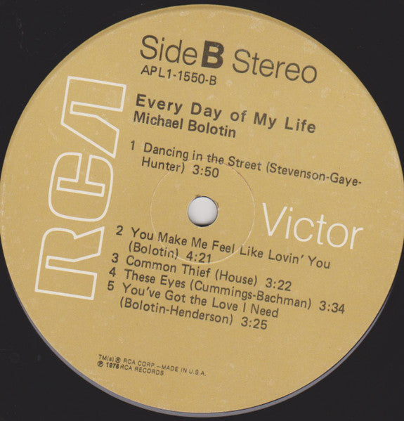 Michael Bolotin : Every Day Of My Life (LP, Album)