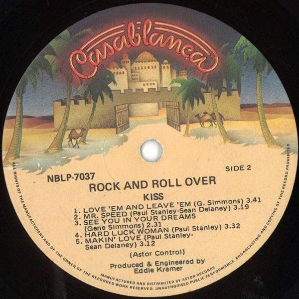 Kiss : Rock And Roll Over (LP, Album)