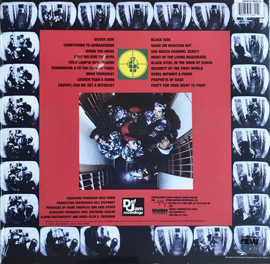 Public Enemy : It Takes A Nation Of Millions To Hold Us Back (LP, Album, RE, 180)