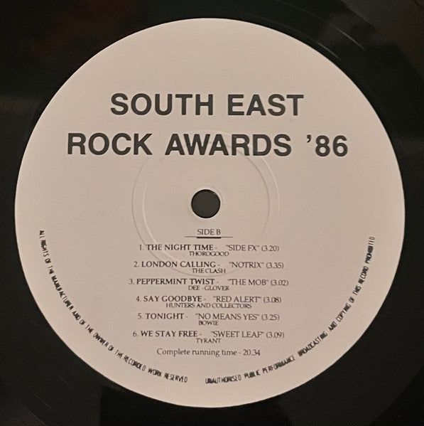 Various : South East Rock Awards '86 (LP)