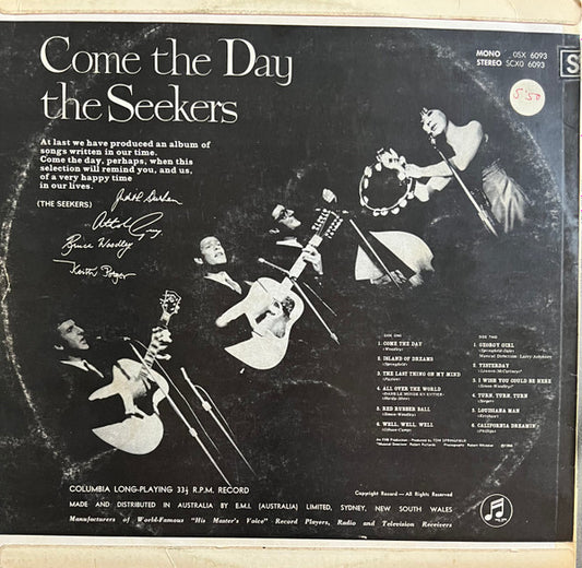 The Seekers : Come The Day (LP, Album)