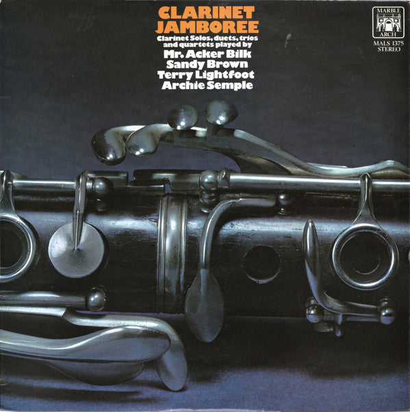 Acker Bilk, Sandy Brown (3), Terry Lightfoot, Archie Semple : Clarinet Jamboree: Clarinet Solos, Duets, Trios And Quartets (LP)