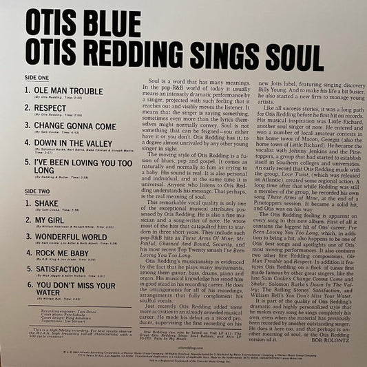 Otis Redding : Otis Blue / Otis Redding Sings Soul (LP, Album, Mono, Ltd, RE, Cry)