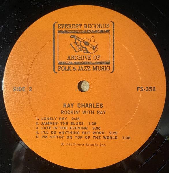 Ray Charles : Rockin' With Ray (LP, Comp)