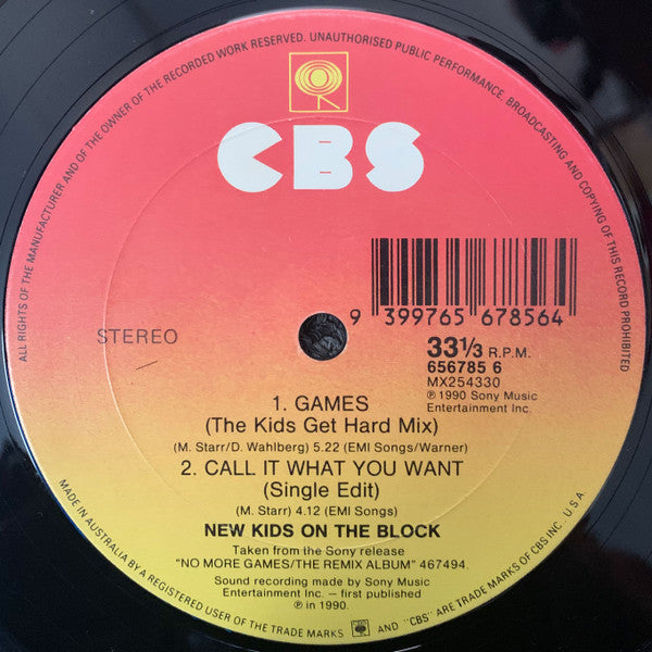 New Kids On The Block : Call It What You Want (12")