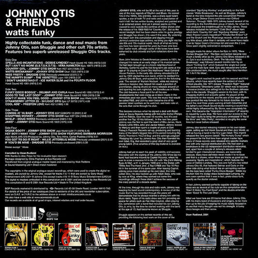 Johnny Otis & Friends : Watts Funky (2xLP, Comp)