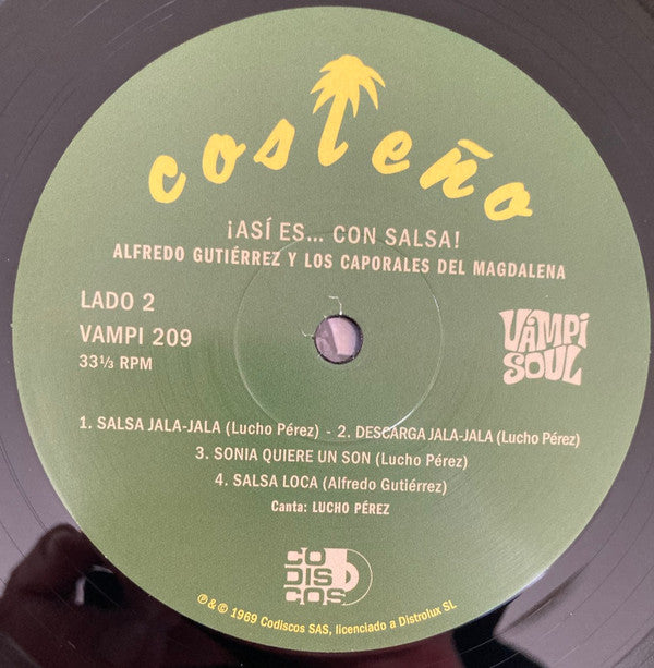 Alfredo Gutierrez, Los Caporales Del Magdalena : ¡Asi Es... Con Salsa! (LP)