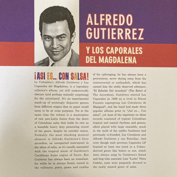 Alfredo Gutierrez, Los Caporales Del Magdalena : ¡Asi Es... Con Salsa! (LP)