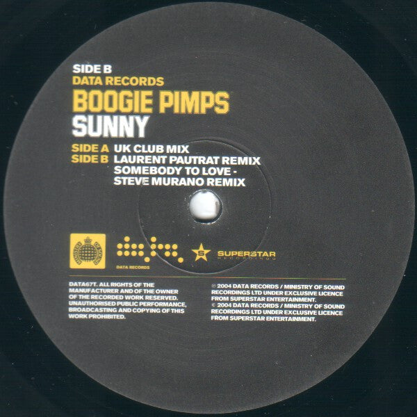 The Boogie Pimps : Sunny (12")
