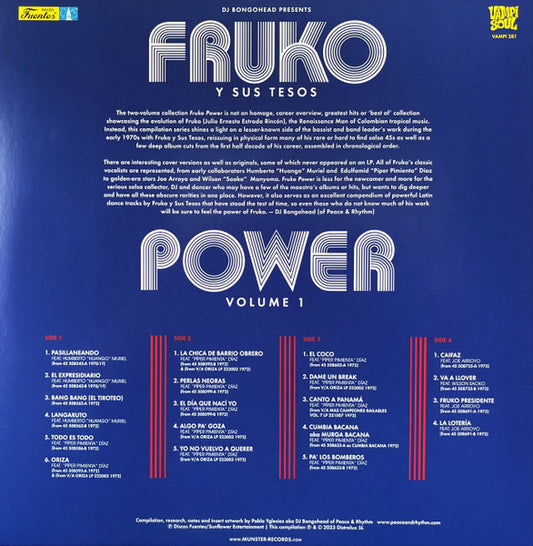 Fruko Y Sus Tesos : Fruko Power Vol.1: Rarities & Deep Album Cuts 1970-1974 (2xLP, Comp)