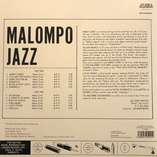 Malombo Jazz Makers : Malombo Jazz (LP, Album, RE)