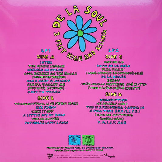 De La Soul : 3 Feet High And Rising (2xLP, Album, RE, Mag)