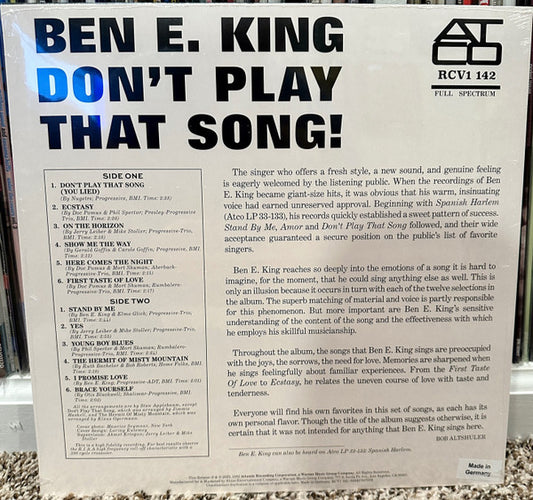 Ben E. King : Don't Play That Song! (LP, Mono, Ltd, Cle)