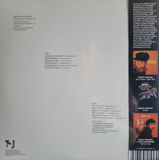 Nancy Sinatra & Lee Hazlewood : Nancy & Lee Again (LP, Ltd, RE, RM, Par)