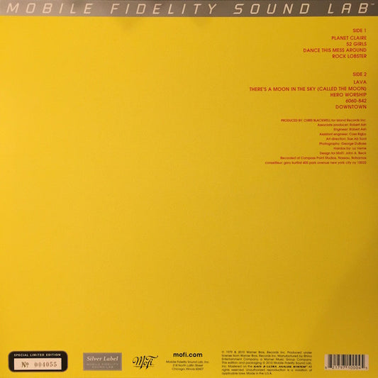 The B-52's : The B-52's (LP, Album, Ltd, Num, RE, RM, S/Edition)