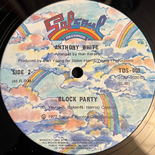 Anthony White : I Can't Turn You Loose / Block Party (12")
