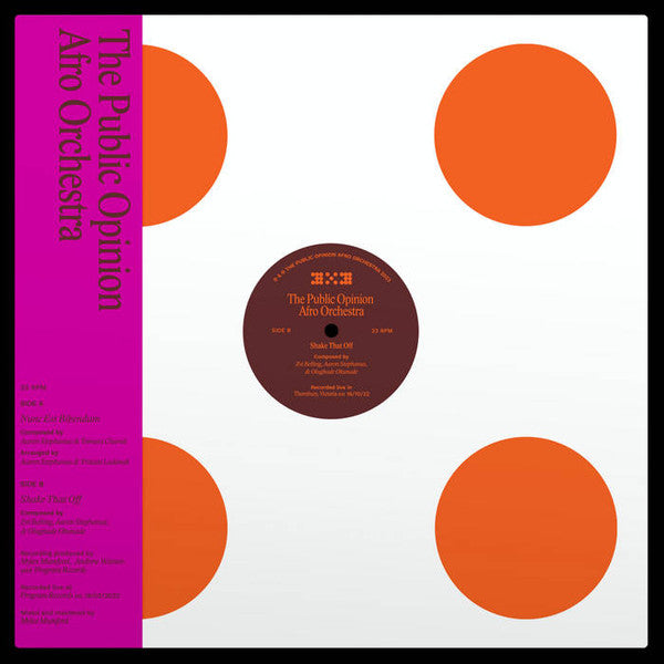 The Public Opinion Afro Orchestra : Nunc Est Bibendum / Shake That Off (12")