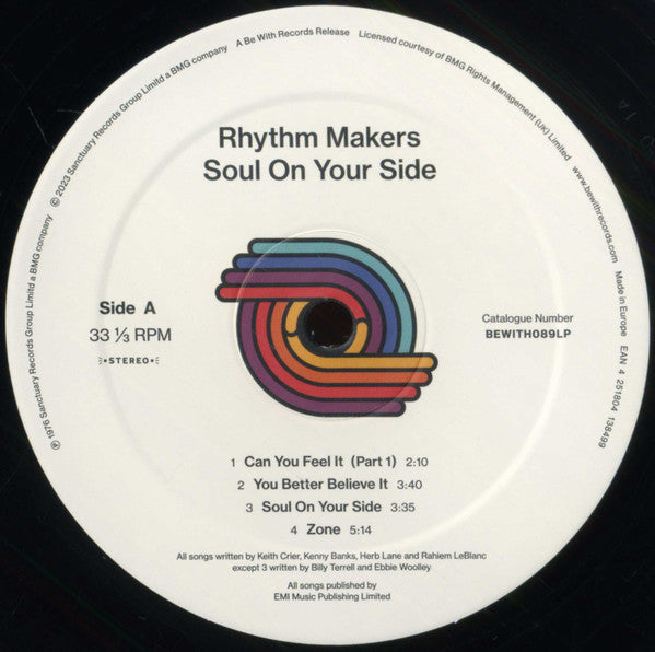 The Rhythm Makers : Soul On Your Side (LP, Album, RE)
