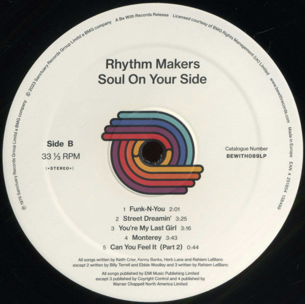 The Rhythm Makers : Soul On Your Side (LP, Album, RE)