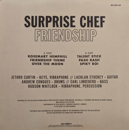 Surprise Chef : Friendship (12", EP, Ltd, Blu)