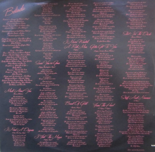 Belinda Carlisle : Belinda (LP, Album, Glo)