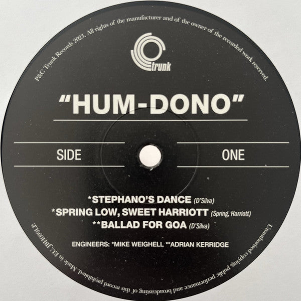 Joe Harriott & Amancio D'Silva Quartet : Hum Dono (LP, Album, RE)