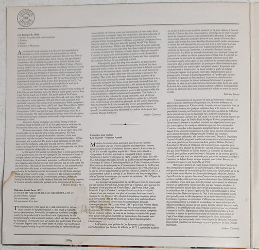 John Williams (7), Elgar Howarth, London Sinfonietta : Malcolm Arnold: Guitar Concerto, Op. 67 - Leo Brouwer: Guitar Concero (LP, Album, Gat)