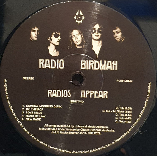 Radio Birdman : Radios Appear (LP, Album, RE, RM)