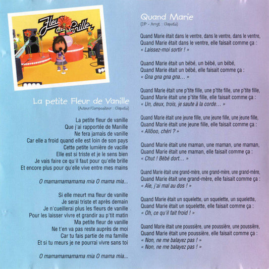 Fleur De Vanille : Chante Les Maternelles (CD, Album)