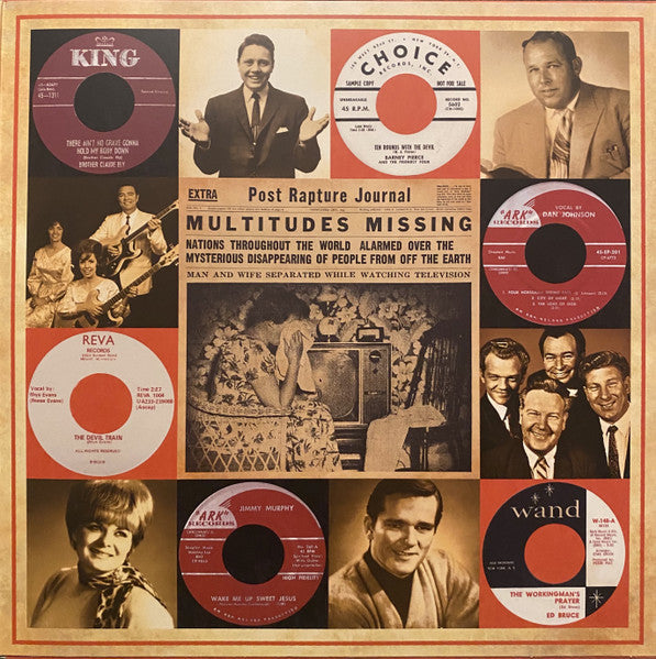 Various : Hillbillies In Hell: Wake Me Up! Brimstone And Beauty From The Nashville Pulpit (1952-1974) (LP, Comp, Ltd, Red)