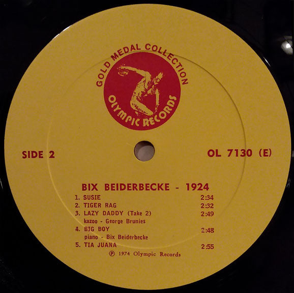 Bix Beiderbecke And The Wolverines : 1924 (LP, Comp, RE)