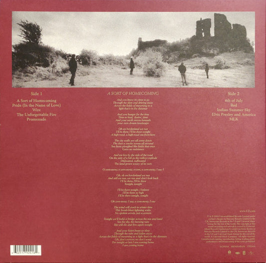 U2 : The Unforgettable Fire (LP, Album, RE)
