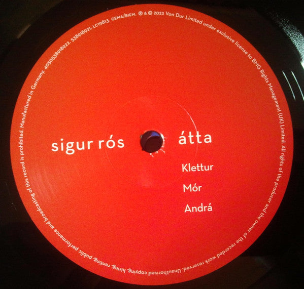 Sigur Rós : Átta (2xLP, Album)
