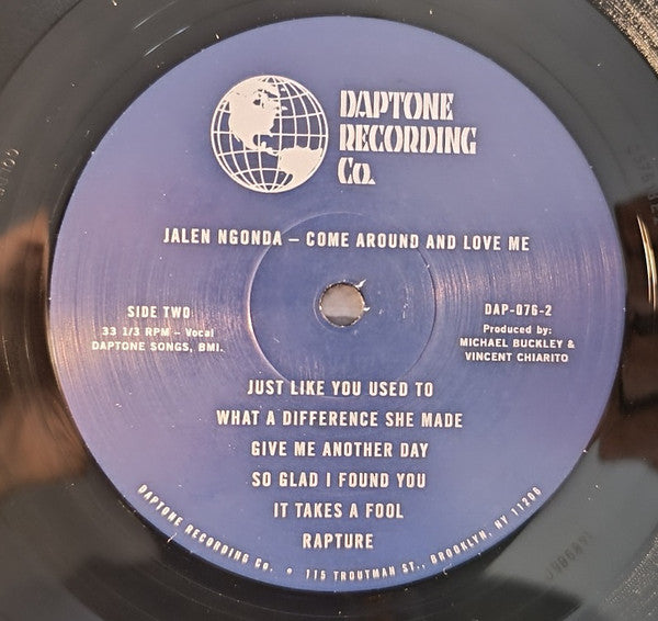 Jalen N'Gonda : Come Around And Love Me (LP, Album, Mono)