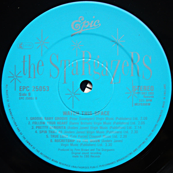 The Stargazers (2) : Watch This Space (LP, Album)