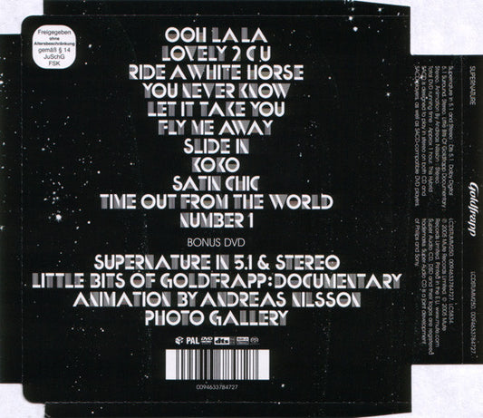 Goldfrapp : Supernature (SACD, Hybrid, Multichannel, Album + DVD-V, Multich)