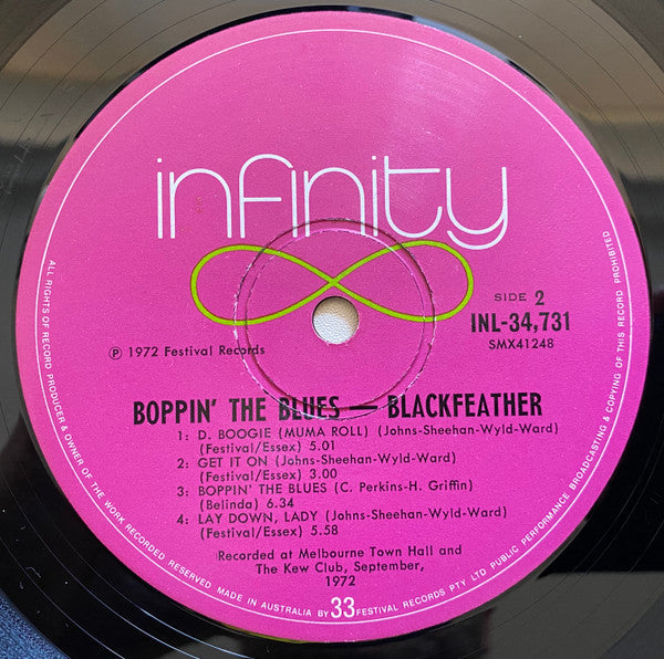 Blackfeather : Boppin' The Blues (LP, Album)