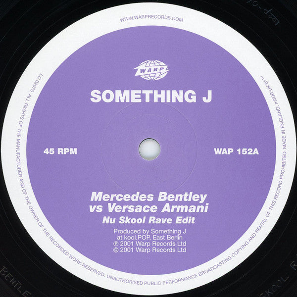 Something J / DJ Maxximus : Mercedes Bentley Vs Versace Armani (12")