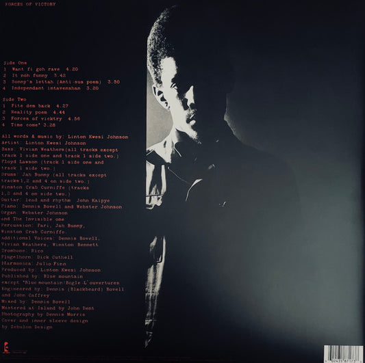 Linton Kwesi Johnson : Forces Of Victory (LP, Album, RE + LP, Comp + Ltd, RM, Gat)